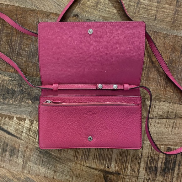 COACH - Pink- Pebble Leather - Cross-body with removable strap - - Picture 3 of 4